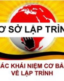 Bài giảng Cơ sở lập trình: Các khái niệm cơ bản về lập trình