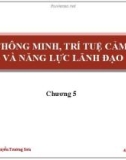 Bài giảng Chương 5: Trí thông minh, trí tuệ cảm xúc và năng lực lãnh đạo - PGS.TS. Nguyễn Trường Sơn