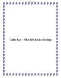 Lãnh đạo – Nhà điêu khắc tài năng