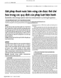 Giải pháp thoát nước bền vững cần được thể chế hóa trong các quy định của pháp luật hiện hành