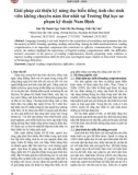 Giải pháp cải thiện kỹ năng đọc hiểu tiếng Anh cho sinh viên không chuyên năm thứ nhất tại Trường Đại học sư phạm kỹ thuật Nam Định