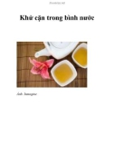 Khử cặn trong bình nước