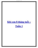 Khi con 8 tháng tuổi – Tuần 1