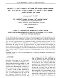 Nghiên cứu thành phần hóa học và hoạt tính sinh học của tinh dầu lá vối (Cleistocalyx operculatus Roxb.) trồng ở tỉnh Phú Thọ