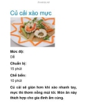 Củ cải xào mực