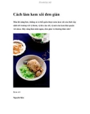 Cách làm kem xôi đơn giản