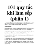 101 quy tắc cần có khi làm sếp