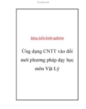 SKKN: Ứng dụng CNTT vào đổi mới PP dạy học môn Vật Lý