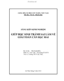 SKKN: Giúp học sinh tránh sai lầm về giải toán căn bậc hai