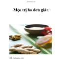 Mẹo trị ho đơn giản