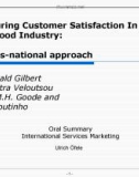 Measuring Customer Satisfaction In The fastfood Industry