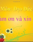 Bài giảng Đạo đức 1 bài 12: Cảm ơn và xin lỗi