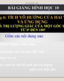 Bài giảng Giá trị lượng giác của góc bất kì từ 0 - 180 - Hình học 10 - GV. Trần Thiên