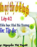 Giáo án môn Tập đọc lớp 4 - Nguyễn Thị Tuyết