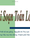 Bài soạn toán lớp 4 - Tìm phân số của một số