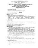 Đề thi tốt nghiệp cao đẳng nghề khoá II (năm 2008 - 2011) nghề Quản trị cơ sở dữ liệu môn thi lý thuyết nghề - Mã đề thi: QTCSDL-LT41