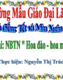 Bài giảng mầm non - Nhận biết từ ngữ: Hoa đào - Hoa mai