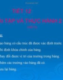 Bài giảng Tin học 12 - Tiết 12: Bài tập và thực hành 2