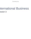 International Business: Session 3