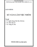 Giáo trình Kỹ năng làm việc nhóm - TS. Nguyễn Hoàng Khắc Hiếu