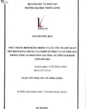 Tóm tắt luận văn Thạc sĩ Y tế công cộng: Thực trạng bệnh răng miệng và các yếu tố liên quan đến bệnh răng miệng của chiến sỹ phục vụ có thời hạn trong Công an nhân dân tại công an tỉnh Nam Định năm 2015-2016