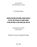 Tóm tắt luận án Tiến sĩ Y học: Nghiên cứu mật độ xương, kháng insulin và các yếu tố nguy cơ loãng xương ở phụ nữ trên 45 tuổi thừa cân, béo phì