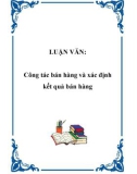 LUẬN VĂN: Công tác bán hàng và xác định kết quả bán hàng