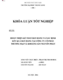 Khóa luận tốt nghiệp: Hoàn thiện kế toán bán hàng và xác định kết quả bán hàng tại Công ty Cổ phần Thương mại và Khoáng sản Nguyên Phát