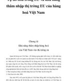 Đề tài: Tự do hóa trong EU và khả năng thâm nhập thị trờng EU của hàng hoá Việt Nam _5