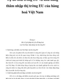 Tự do hóa trong EU và khả năng thâm nhập thị trờng EU của hàng hoá Việt Nam _7