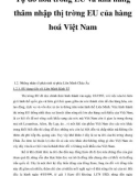 Tự do hóa trong EU và khả năng thâm nhập thị trờng EU của hàng hoá Việt Nam _6