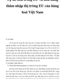 Tự do hóa trong EU và khả năng thâm nhập thị trờng EU của hàng hoá Việt Nam_8