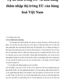 Tự do hóa trong EU và khả năng thâm nhập thị trờng EU của hàng hoá Việt Nam _2