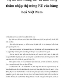 Tự do hóa trong EU và khả năng thâm nhập thị trờng EU của hàng hoá Việt Nam _1