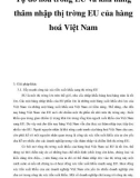 Tự do hóa trong EU và khả năng thâm nhập thị trờng EU của hàng hoá Việt Nam _9
