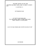 Luận văn Thạc sĩ Lưu trữ: Lưu trữ tài liệu khoa học tại Viện Khoa học xã hội Việt Nam - thực trạng và giải pháp