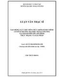 Luận văn Thạc sĩ Quản trị kinh doanh: Tạo động lực cho viên chức khối hành chính Cơ sở II trường Đại học Ngoại thương tại Thành phố Hồ Chí Minh: Thực trạng và giải pháp