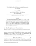 Báo cáo toán học: The Neighborhood Characteristic Parameter for Graphs