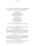 Báo cáo toán học: A Note on the Asymptotics and Computational Complexity of Graph Distinguishability