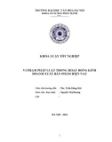 Tóm tắt Khóa luận tốt nghiệp khoa Xuất bản - Phát hành: Vi phạm pháp luật trong hoạt động kinh doanh xuất bản phẩm hiện nay