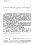 Báo cáo toán học: Invariant operator ranges of nest algebras 