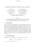 Báo cáo toán học: Asymptotic Bounds for Bipartite Ramsey Numbers