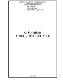 Giáo trình Y đức - tổ chức y tế - Trường CĐ Y tế Bình Dương