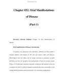 Chapter 032. Oral Manifestations of Disease (Part 1)