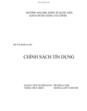 Chính sách tín dụng