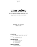 Điều dưỡng - dinh dưỡng: phần 1