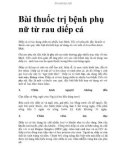 Bài thuốc trị bệnh phụ nữ từ rau diếp cá