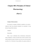 Chapter 005. Principles of Clinical Pharmacology (Part 2)