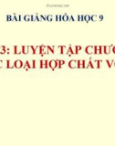 Bài giảng Luyện tập chương 1 - các loại hợp chất vô cơ - Hóa 9 - GV.N Phương