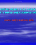 Bài giảng: Dòng điện không đổi